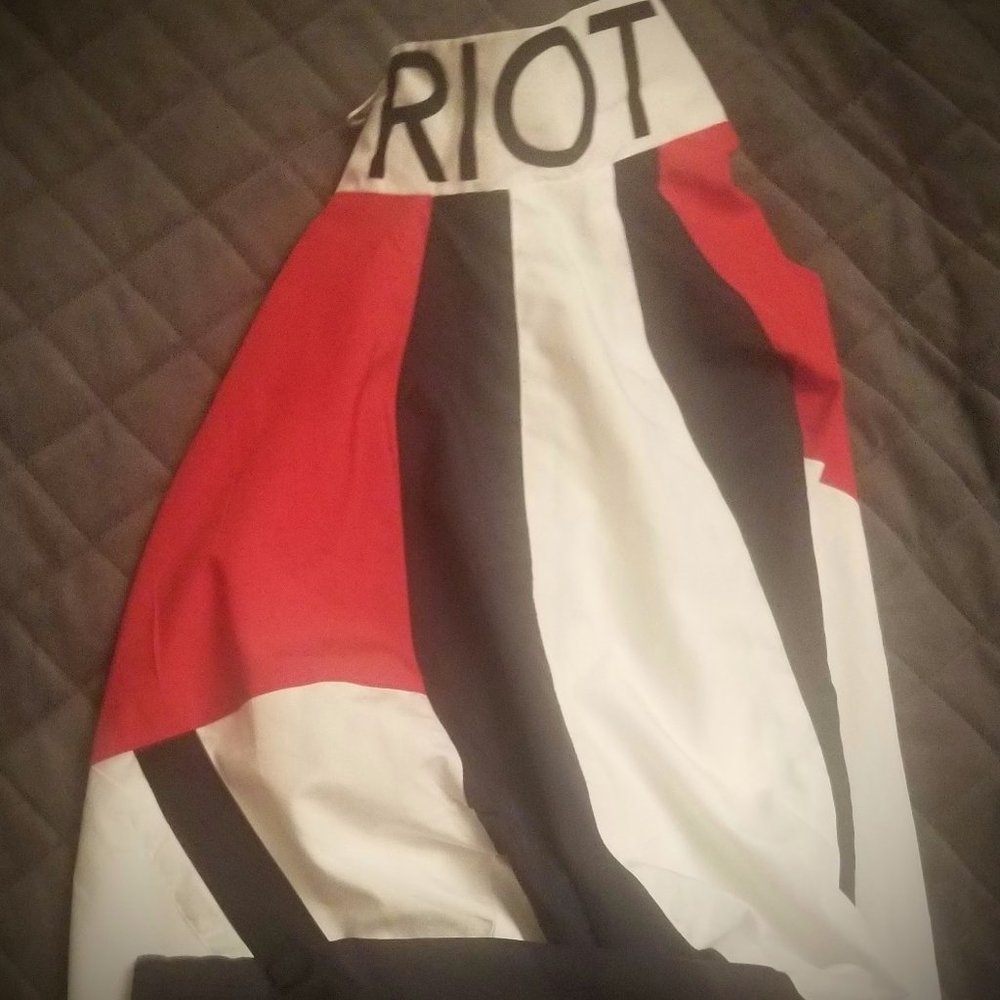 Beach Riot Small Lightweight Jacket Red, White , … - image 4